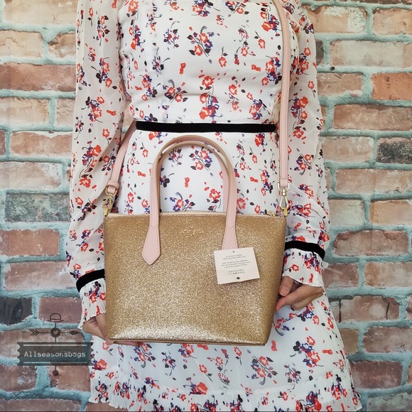 Kate spade SMALL Joeley Satchel crossbody gold BAG - Picture 8 of 8